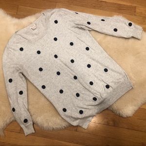 JCrew Polkadot Sweater